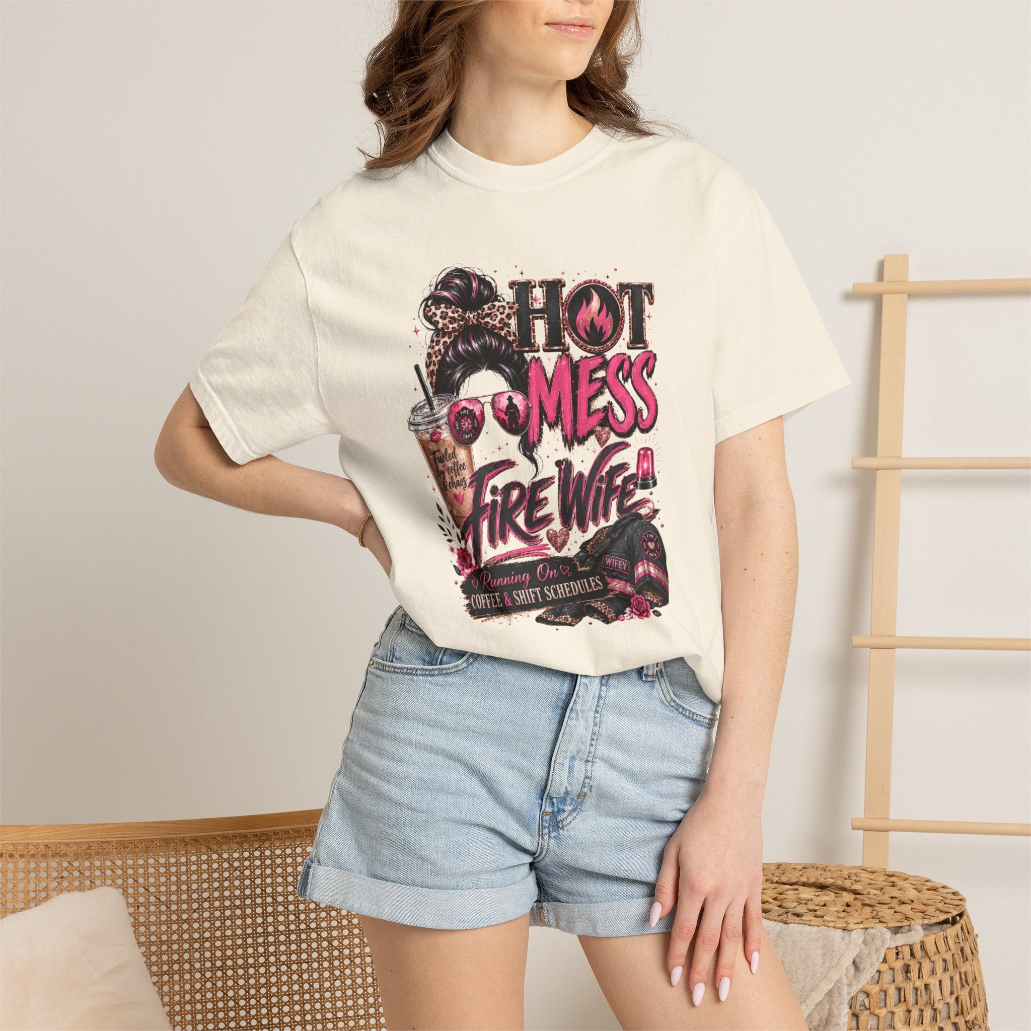 Hot Mess Fire Wife Tee