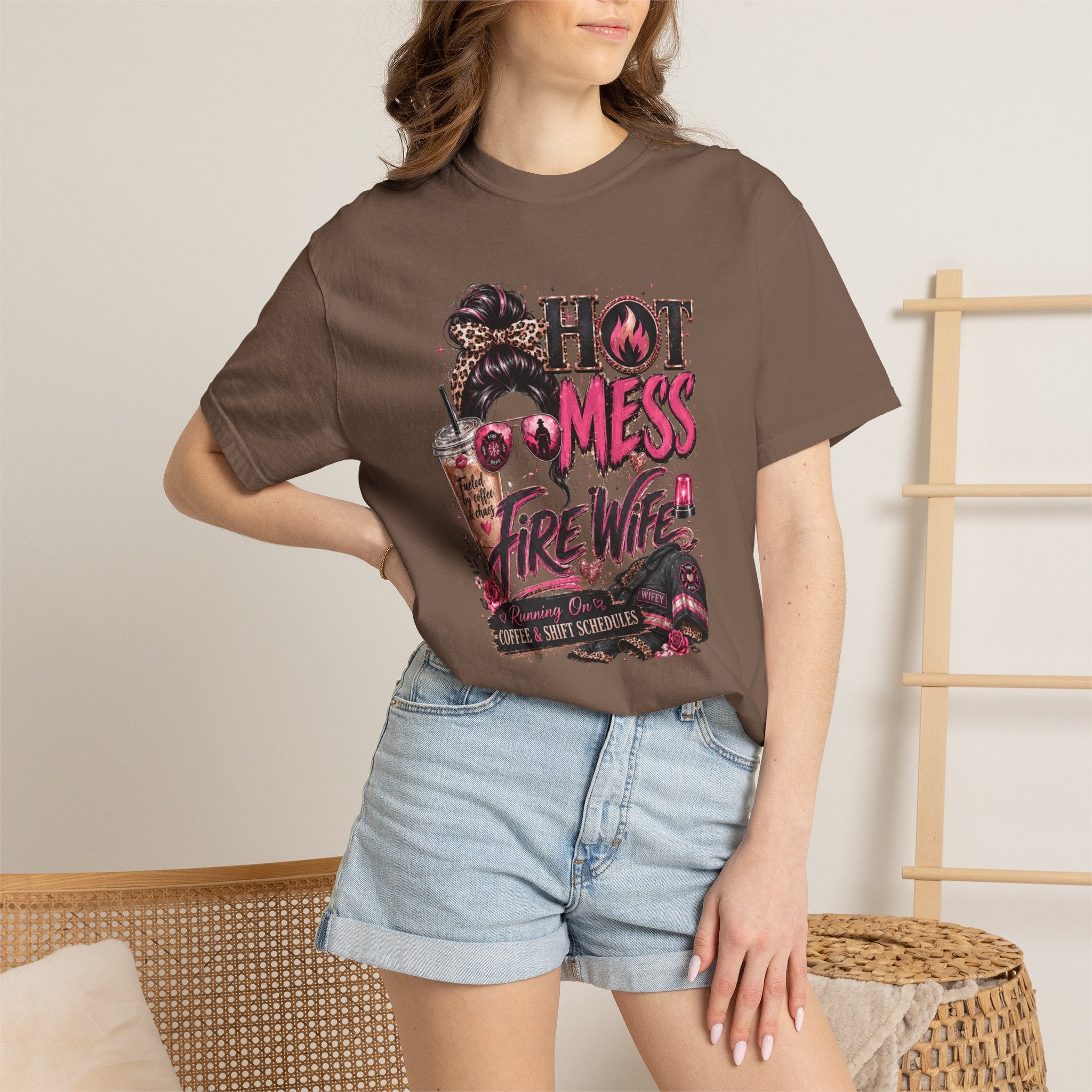 Hot Mess Fire Wife Tee