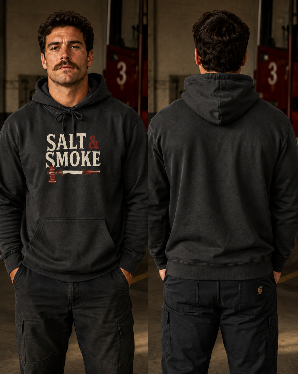 Salt & Smoke Vintage Logo Hoodie