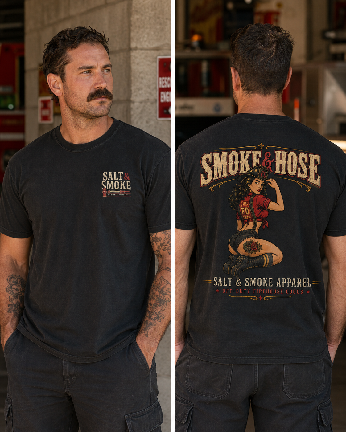 Smoke & Hose Retro Tee