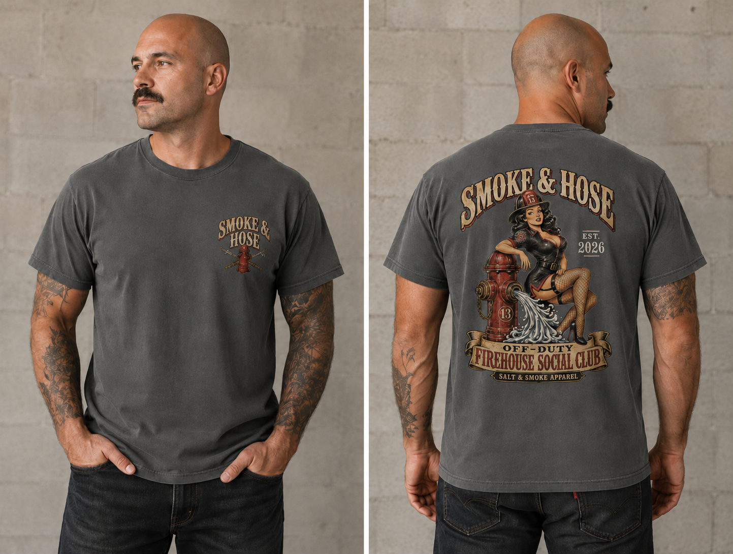 Smoke & Hose Firehouse Tee