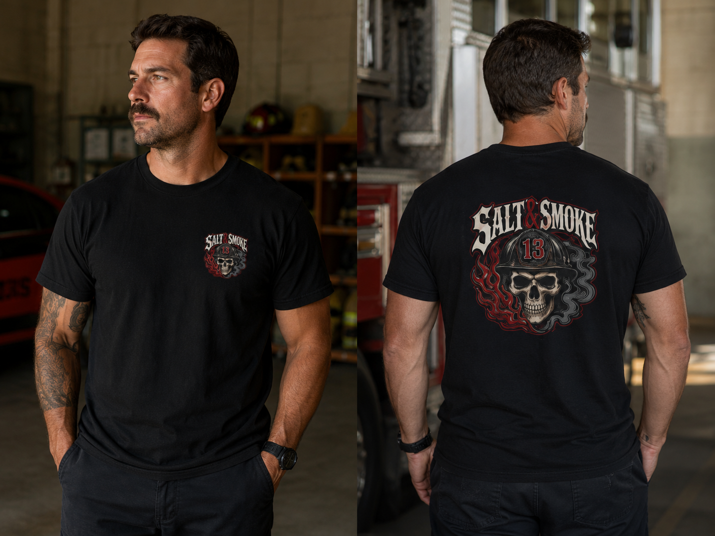 Salt & Smoke Skull Tee
