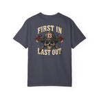 First In Last Out Helmet Tee