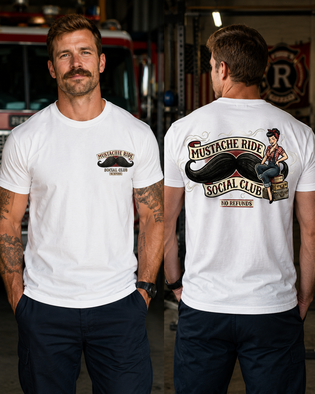 Mustache Ride Social Club Tee